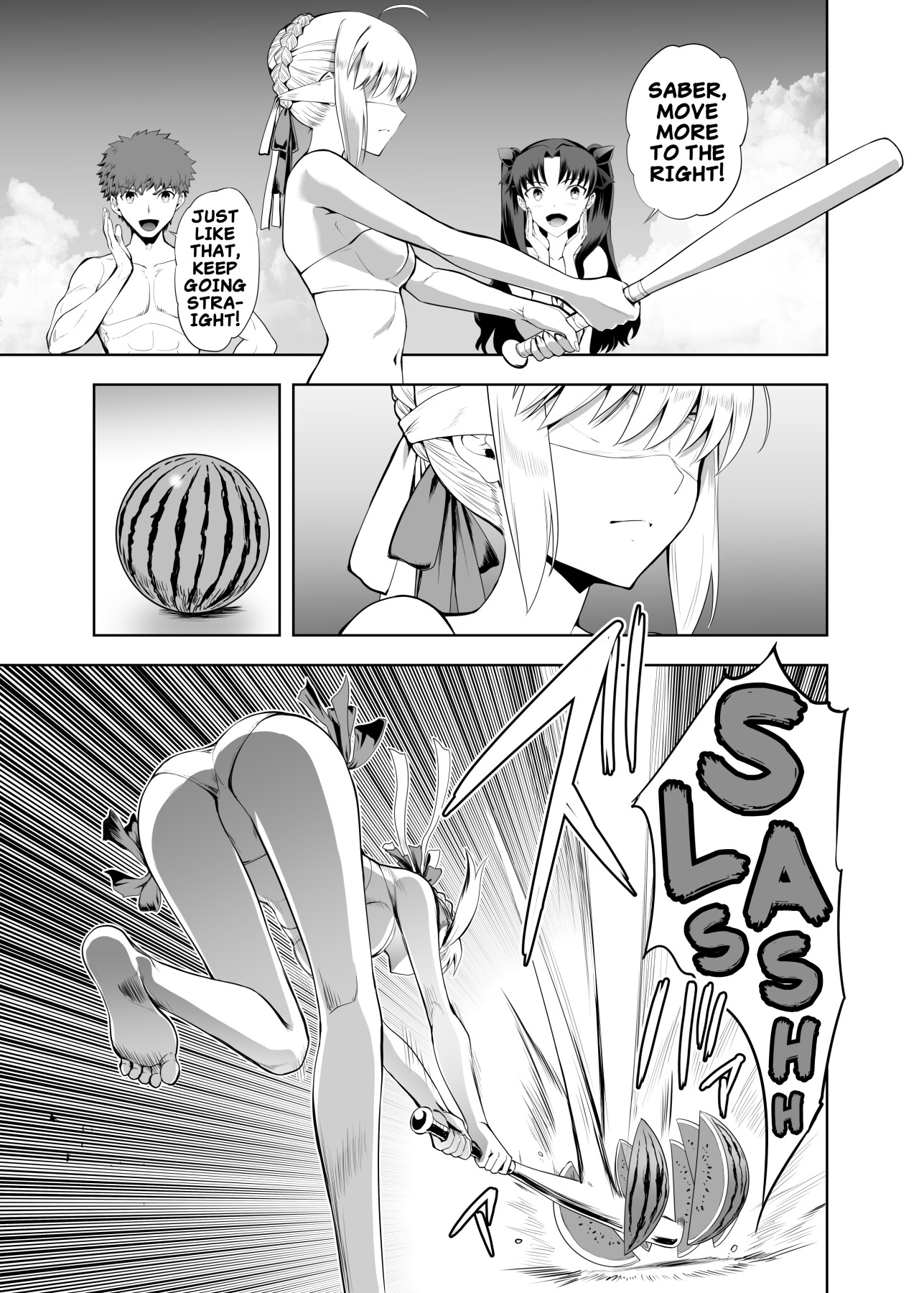 Hentai Manga Comic-Saber Maniacs Since they say that blocking your vision sharpens your other senses, I had Saber try some blindfold play-Read-2